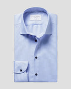 Charles Tyrwhitt Non-Iron Stretch Texture Shirt - Cornflower Blue