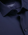 Charles Tyrwhitt Non-Iron Stretch Texture Shirt - Royal Blue