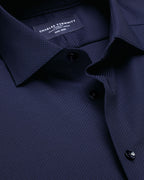 Charles Tyrwhitt Non-Iron Stretch Texture Shirt - Royal Blue