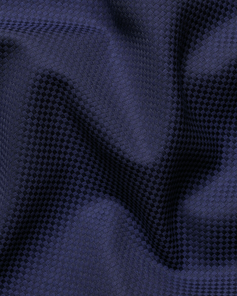 Charles Tyrwhitt Non-Iron Stretch Texture Shirt - Royal Blue