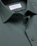 Charles Tyrwhitt Non-Iron Stretch Texture Shirt - Teal Green