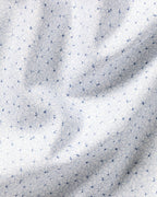 Charles Tyrwhitt Non-Iron Stretch Print Shirt - White & Blue