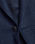 Charles Tyrwhitt Wool Silk Check Jacket – Ink Blue
