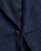 Charles Tyrwhitt Wool Silk Check Jacket – Ink Blue