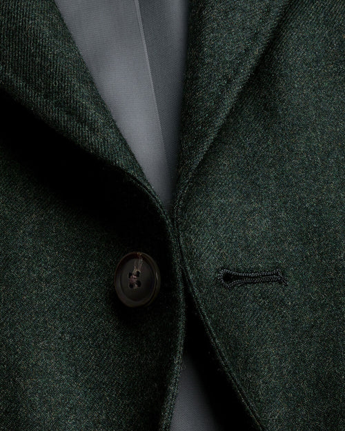 Charles Tyrwhitt Wool Textured Jacket - Forest Green