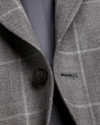 Charles Tyrwhitt Wool Textured Check Jacket - Grey