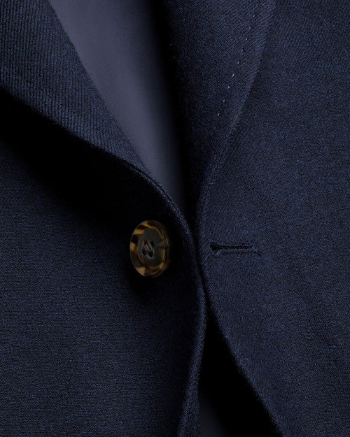 Charles Tyrwhitt Wool Textured Jacket - Ink Blue