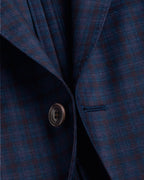 Charles Tyrwhitt Italian Luxury Check Jacket - Indigo Blue