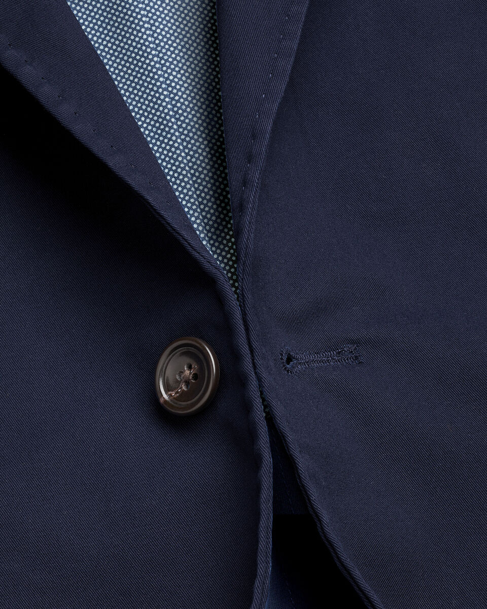 Charles Tyrwhitt Cotton Stretch Jacket - Navy