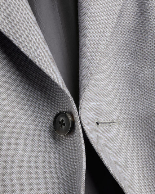 Charles Tyrwhitt Linen Cotton Jacket - Silver Grey