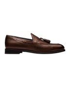Charles Tyrwhitt Grain Leather Tassel Loafers - Chocolate Brown