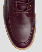 Oliver Sweeney Salerno Burgundy Antiqued Leather Moccasin Boots