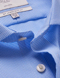 Hawes & Curtis Blue & White Dogtooth Twill Non-Iron Shirt