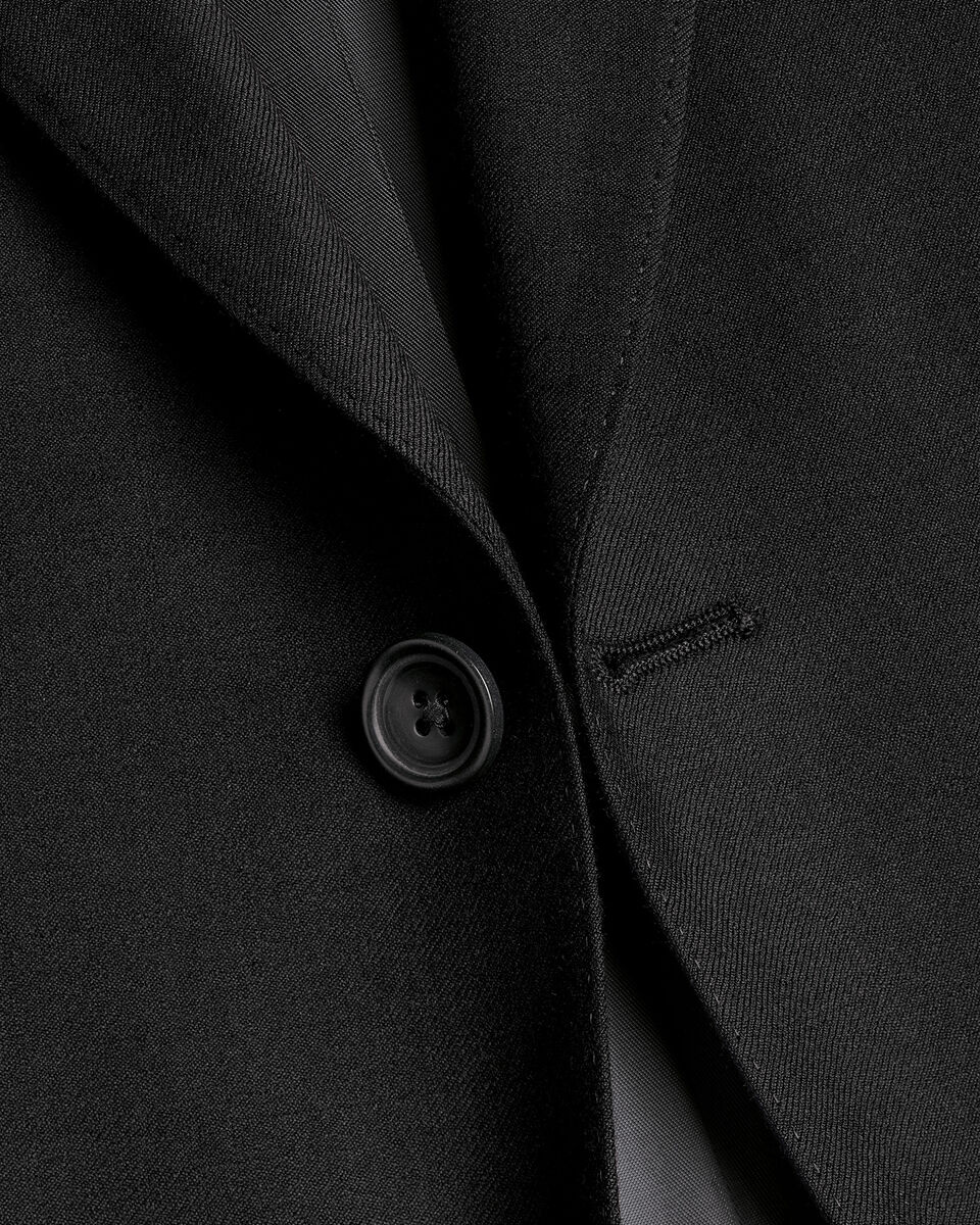 Charles Tyrwhitt Natural Stretch Twill Suit - Black