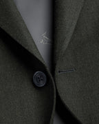 Charles Tyrwhitt Italian Luxury Flannel Suit - Olive Green