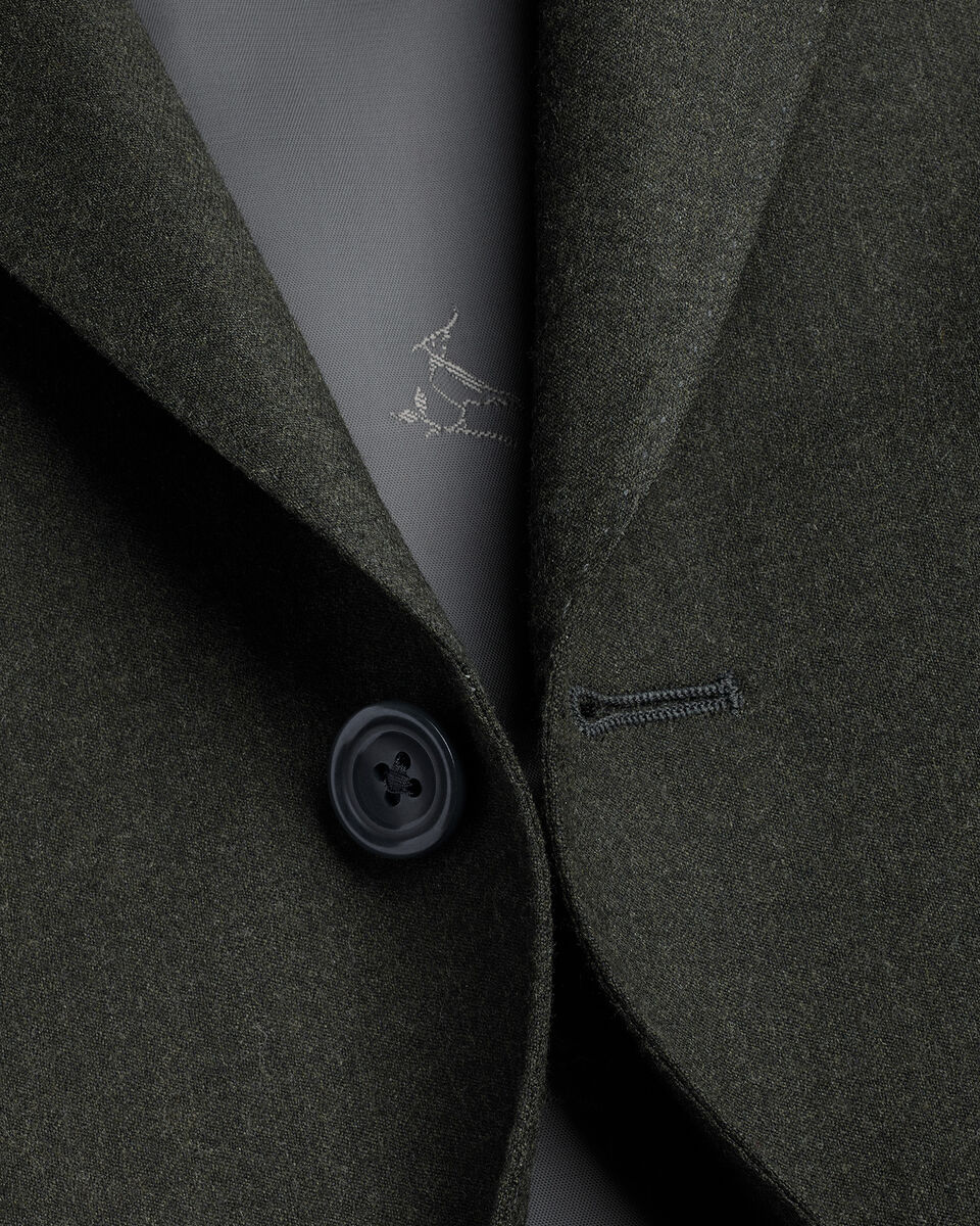 Charles Tyrwhitt Italian Luxury Flannel Suit - Olive Green