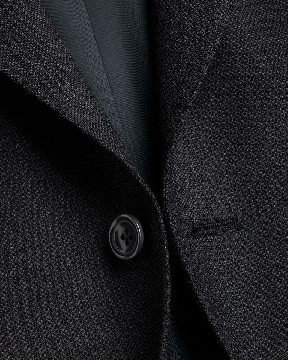 Charles Tyrwhitt Italian Luxury Birdseye Suit - Charcoal Grey