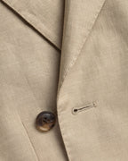 Charles Tyrwhitt Double Breasted Linen Suit - Taupe