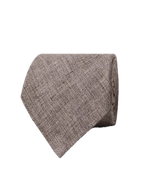 Hawes & Curtis 1913 Mélange Linen Tie - Light Brown