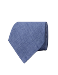 Hawes & Curtis 1913 Mélange Linen Tie - Denim