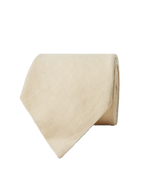 Hawes & Curtis 1913 Mélange Linen Tie - Vanilla