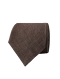 Hawes & Curtis Lilac 1913 Linen Tie - Brown