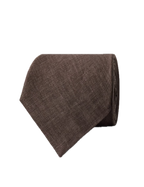 Hawes & Curtis Lilac 1913 Linen Tie - Brown