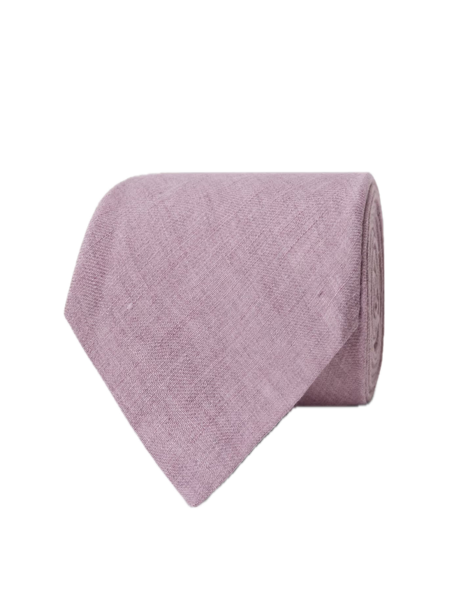 Hawes & Curtis Lilac 1913 Linen Tie - Lilac