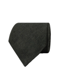Hawes & Curtis Dark Green Hopsack 1913 Linen Tie