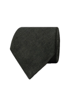Hawes & Curtis Dark Green Hopsack 1913 Linen Tie