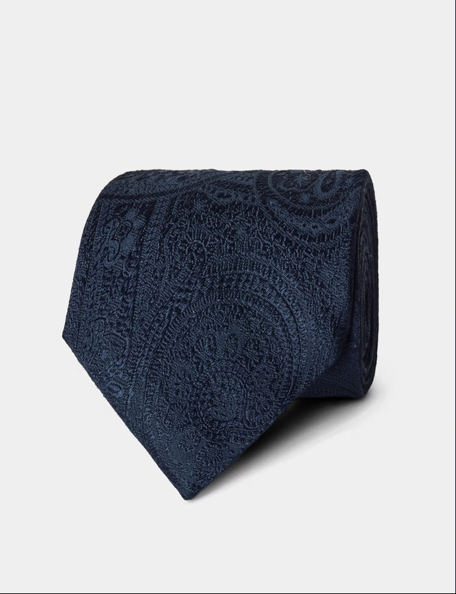 Hawes & Curtis Blue Macro-Paisley 1913 Tie