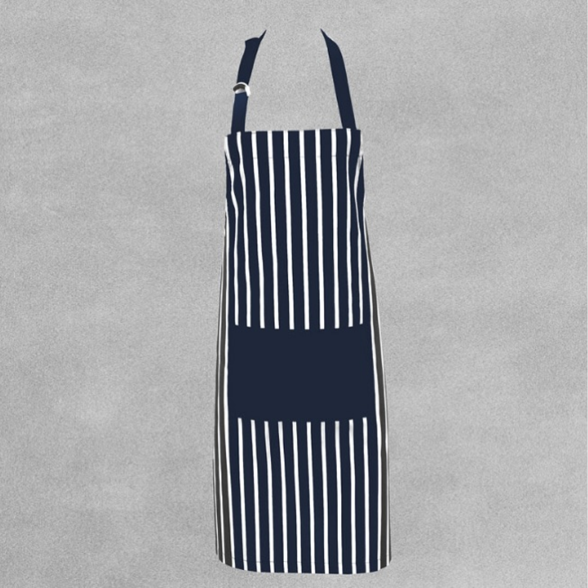 Clay Roberts Deluxe Collection Traditional Kitchen Apron – Blue Stripe