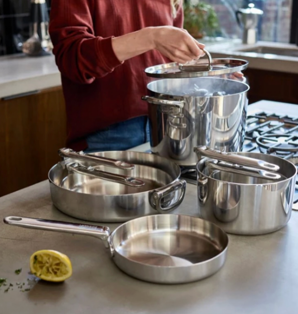Joseph Joseph Space Steel Folding Handle 6-Piece Cookware Set