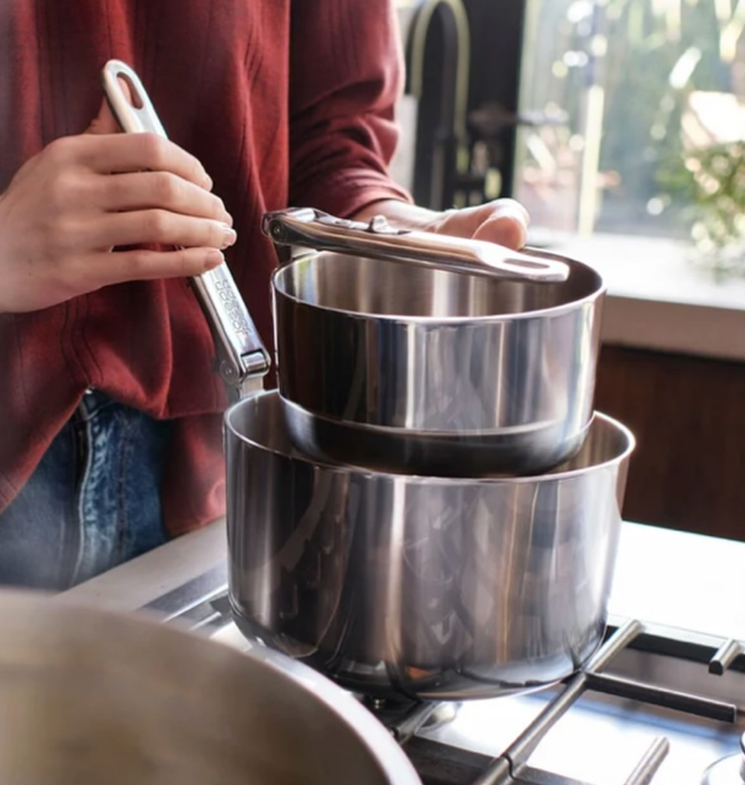 Joseph Joseph Space Steel Folding Handle 6-Piece Cookware Set