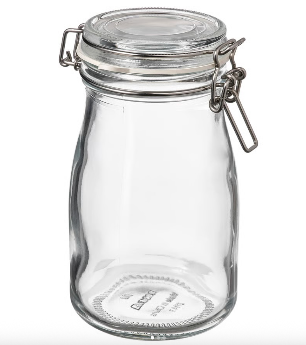 IKEA Bottle Shaped Jar with Lid, 0.4L
