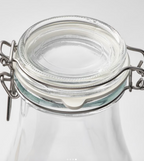 IKEA Bottle Shaped Jar with Lid, Clear Glass, 1.4L