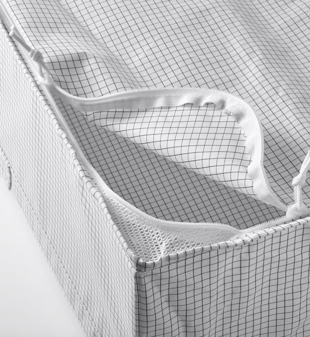 IKEA Storage Case, White/Grey, 71x51x18cm