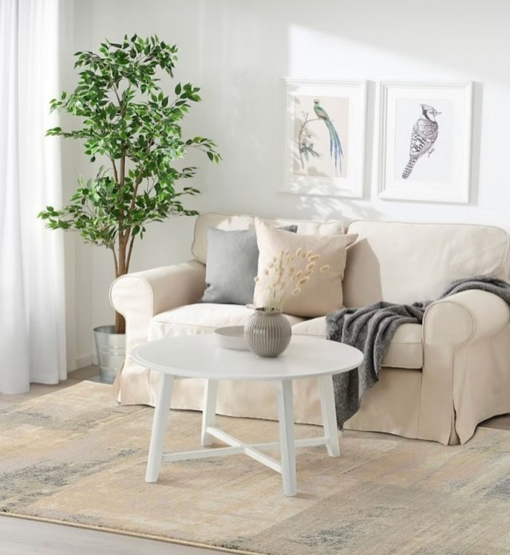 IKEA Large Low-Pile Rug, 160x235cm – Beige