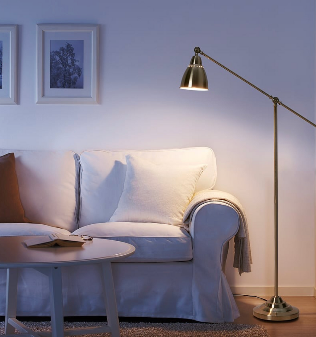 IKEA Floor/Reading Lamp – Brass-Colour