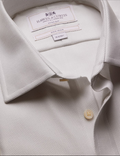 Hawes & Curtis Extra Slim Fit Grey & White Textured Weave Non-Iron Shirt
