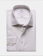Hawes & Curtis Extra Slim Fit Grey & White Textured Weave Non-Iron Shirt