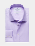 Hawes & Curtis Fitted Slim Lilac & White Dogstooth Non-Iron Shirt