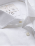 Hawes & Curtis Slim Fit White Herringbone Shirt