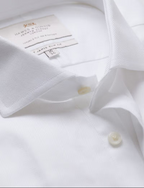 Hawes & Curtis Slim Fit White Herringbone Shirt