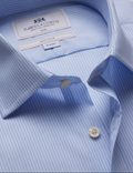 Hawes & Curtis Slim Fit Blue & White Stripe Non-Iron Shirt