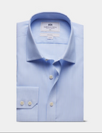 Hawes & Curtis Slim Fit Blue & White Stripe Non-Iron Shirt