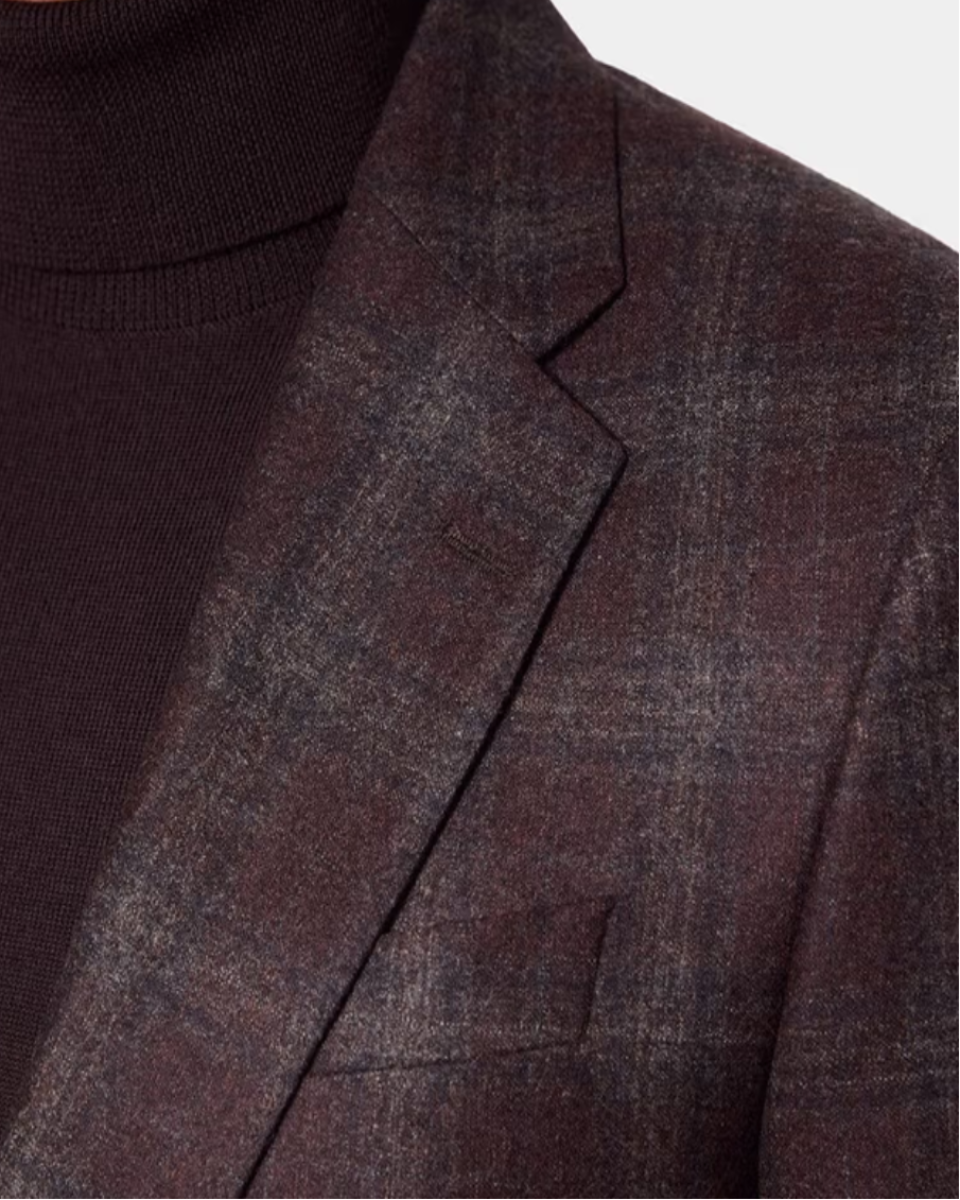Hawes & Curtis Brown Check 1913 Blazer - LuxxeCoast