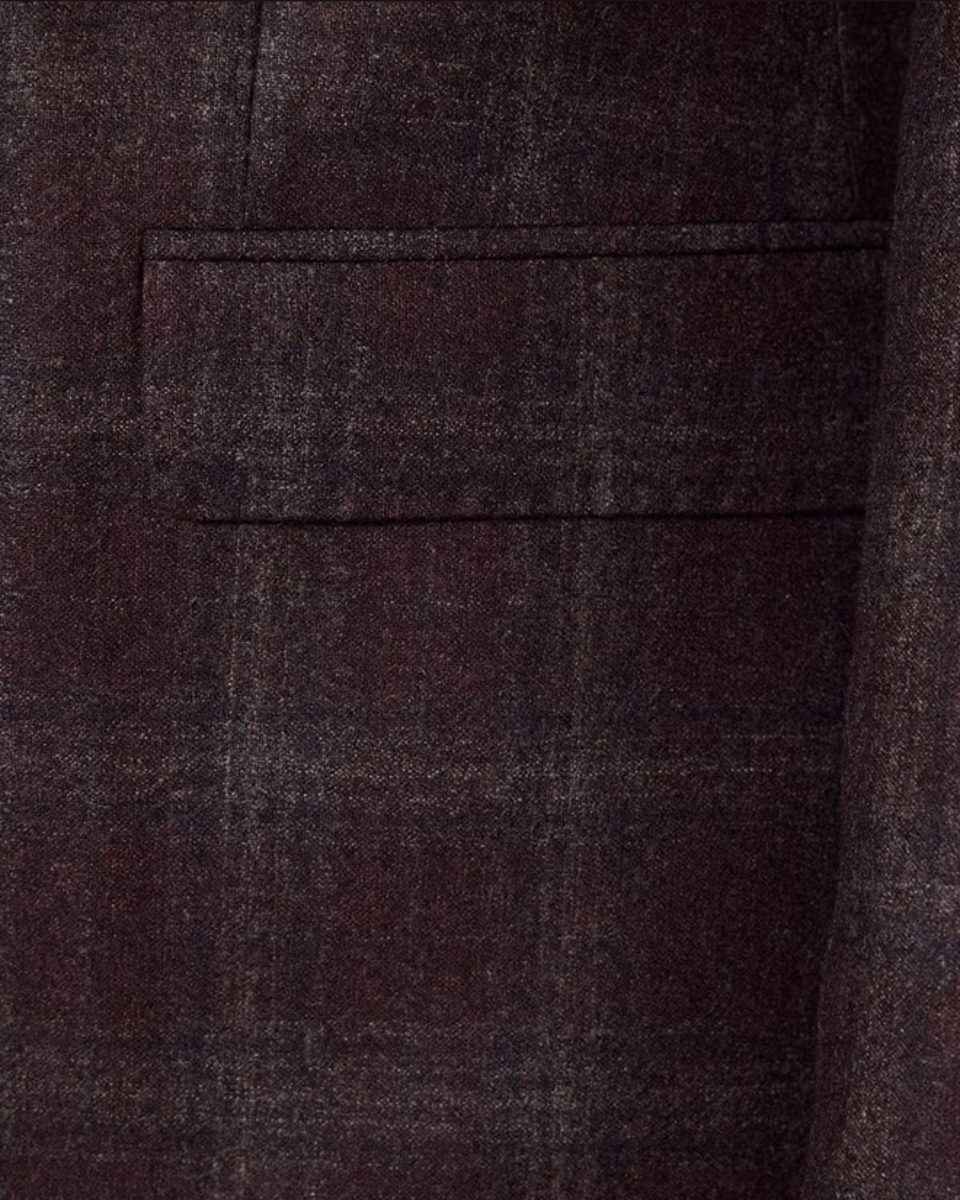 Hawes & Curtis Brown Check 1913 Blazer - LuxxeCoast