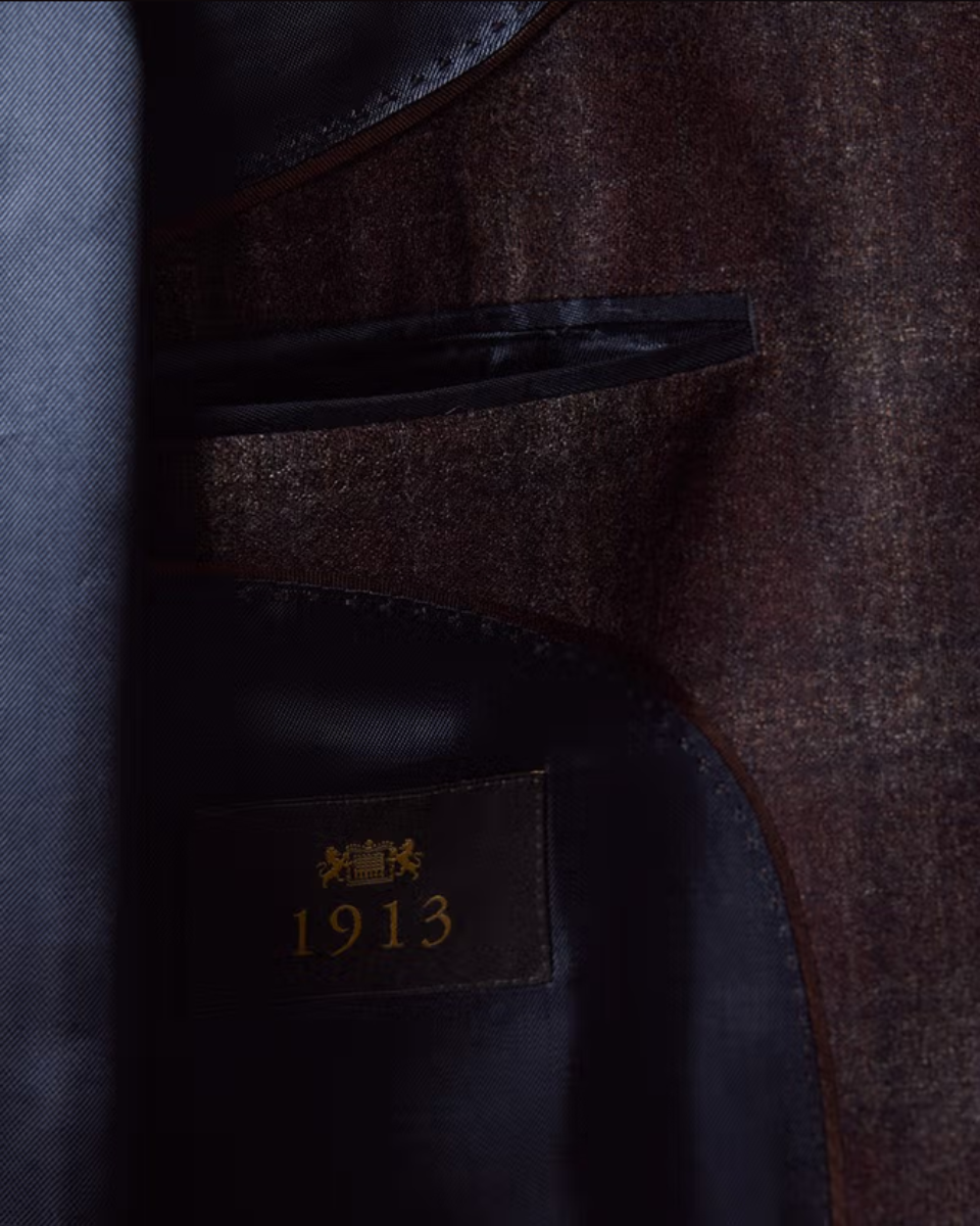 Hawes & Curtis Brown Check 1913 Blazer - LuxxeCoast