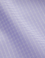 Hawes & Curtis Slim Fit Lilac & White Mini Check Non-Iron Shirt